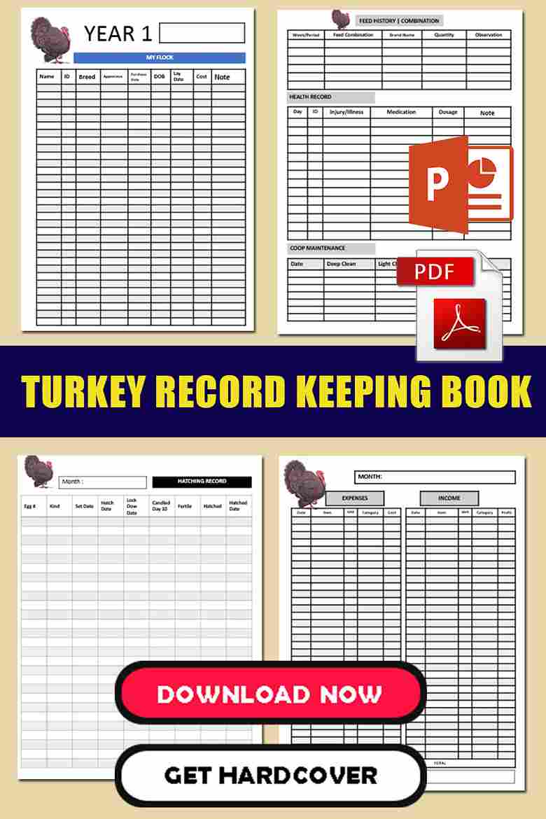 Printable Turkey Record Keeping Form